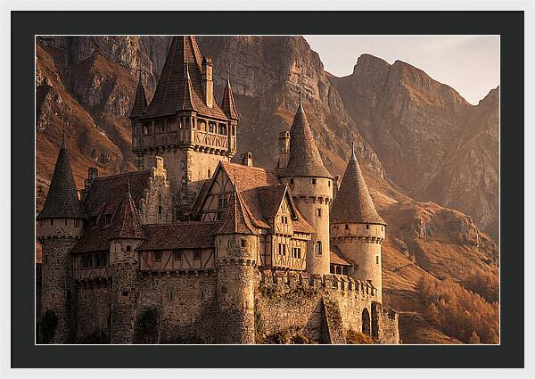 Fairy Tale Castle Among Mountains