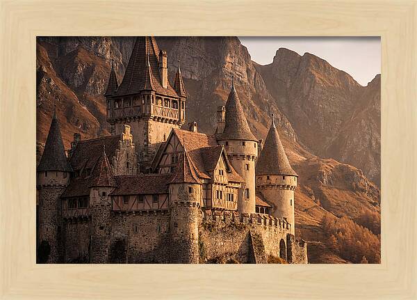 Fairy Tale Castle Among Mountains