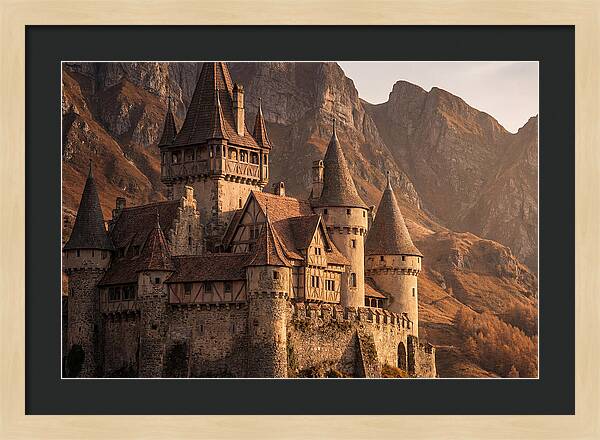Fairy Tale Castle Among Mountains