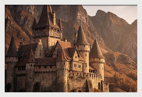 Fairy Tale Castle Among Mountains