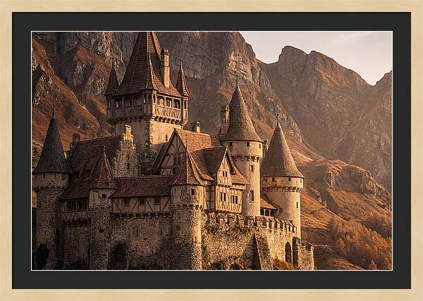Fairy Tale Castle Among Mountains