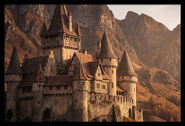Fairy Tale Castle Among Mountains