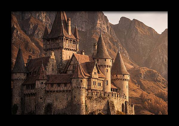 Fairy Tale Castle Among Mountains