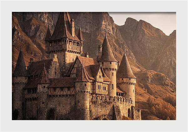 Fairy Tale Castle Among Mountains