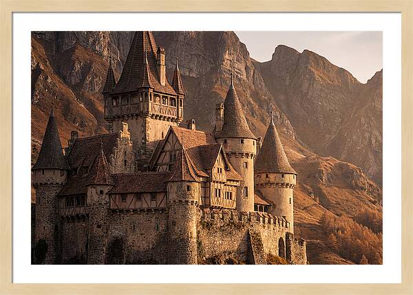 Fairy Tale Castle Among Mountains