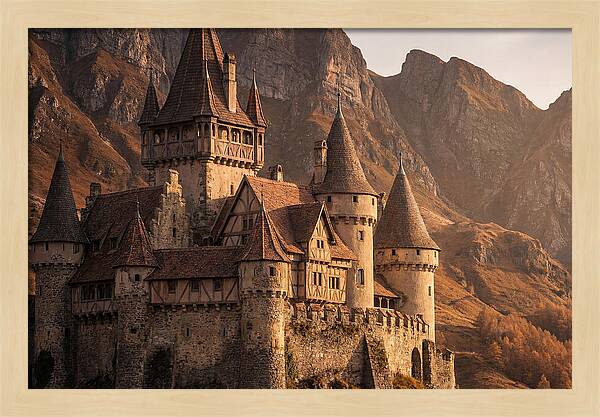 Fairy Tale Castle Among Mountains