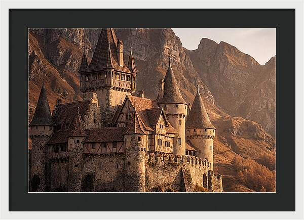 Fairy Tale Castle Among Mountains