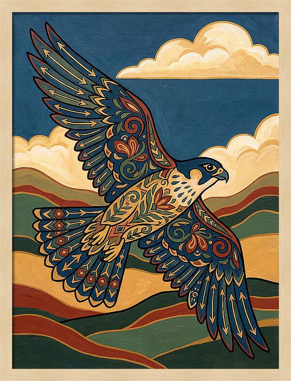 Falcon In Flight