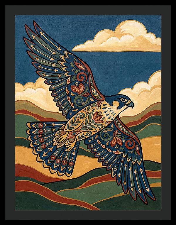 Falcon In Flight