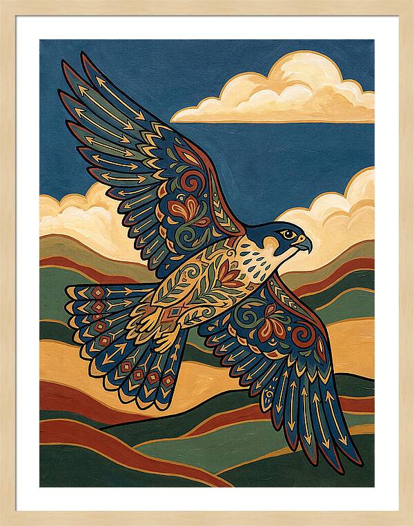 Falcon In Flight
