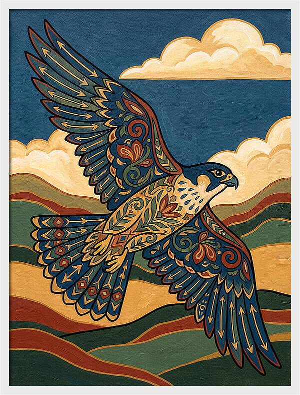 Falcon In Flight