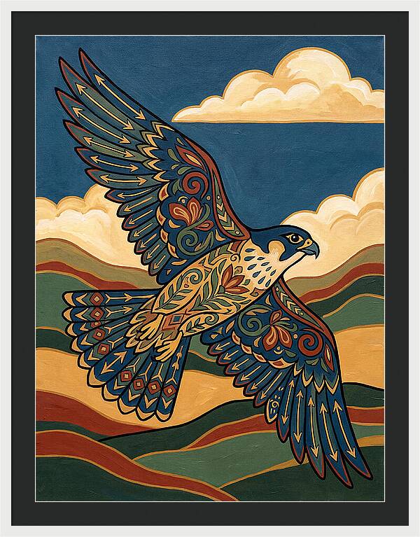Falcon In Flight