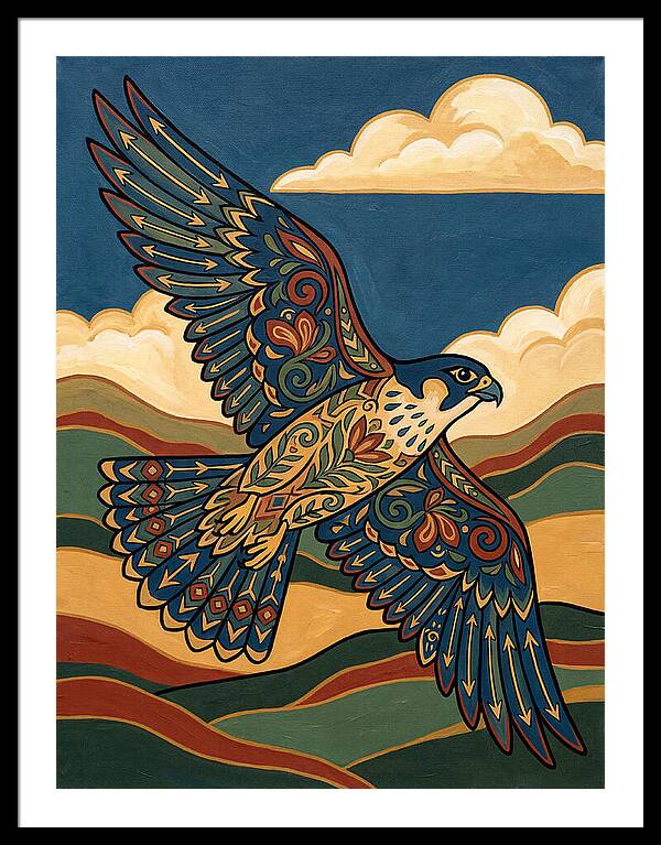 Falcon In Flight