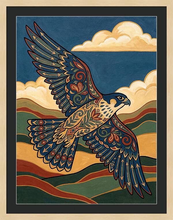 Falcon In Flight