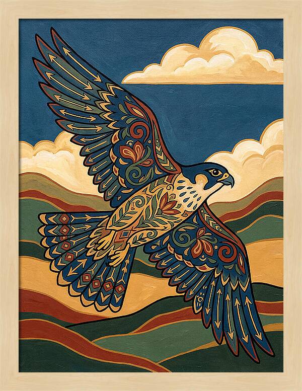Falcon In Flight