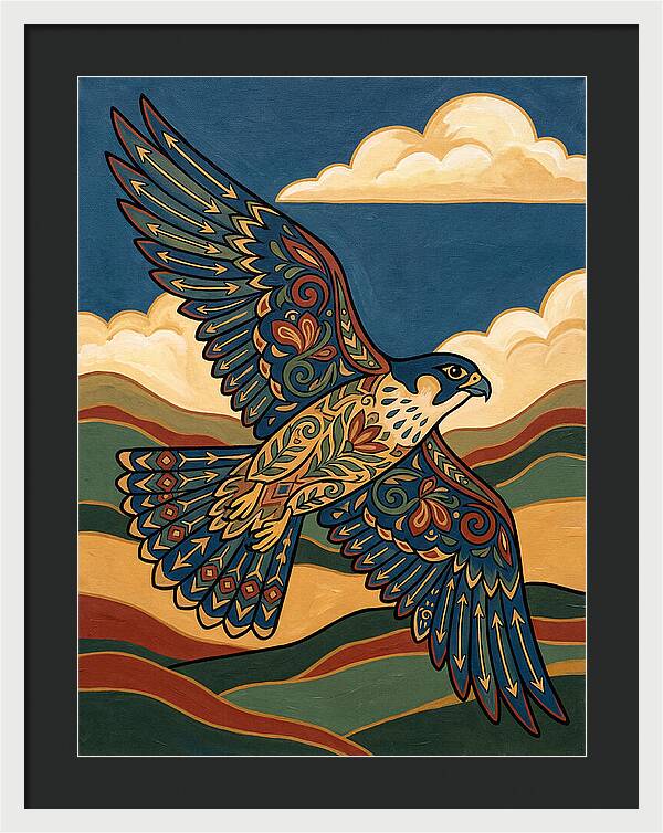 Falcon In Flight