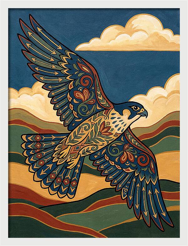 Falcon In Flight