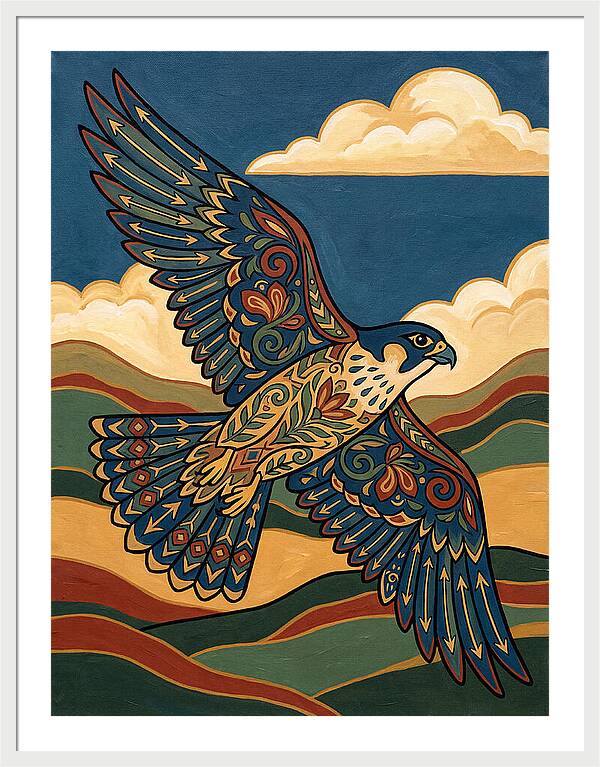 Falcon In Flight