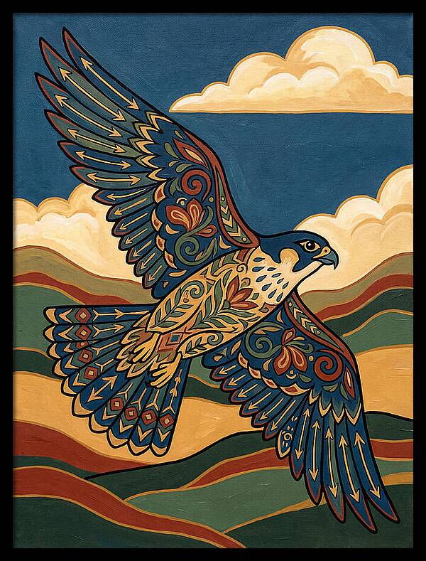Falcon In Flight