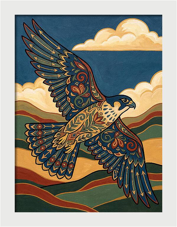 Falcon In Flight