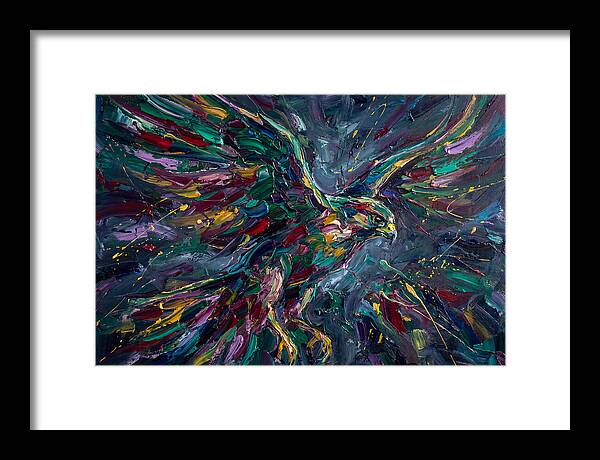 Falcon In Vibrant Flight