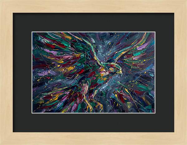 Falcon In Vibrant Flight
