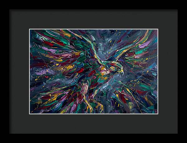 Falcon In Vibrant Flight