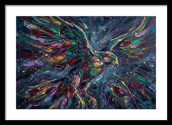 Falcon In Vibrant Flight