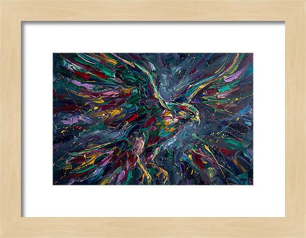 Falcon In Vibrant Flight