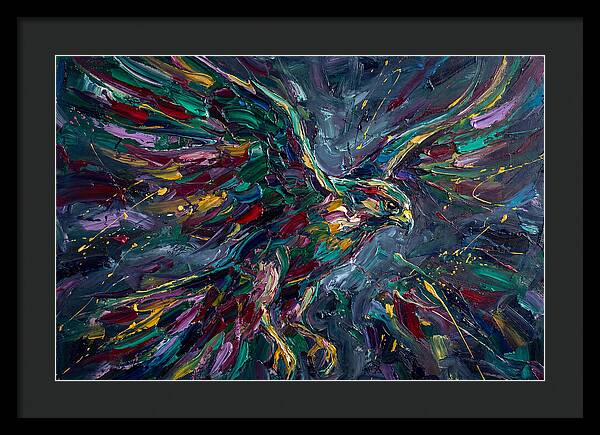 Falcon In Vibrant Flight