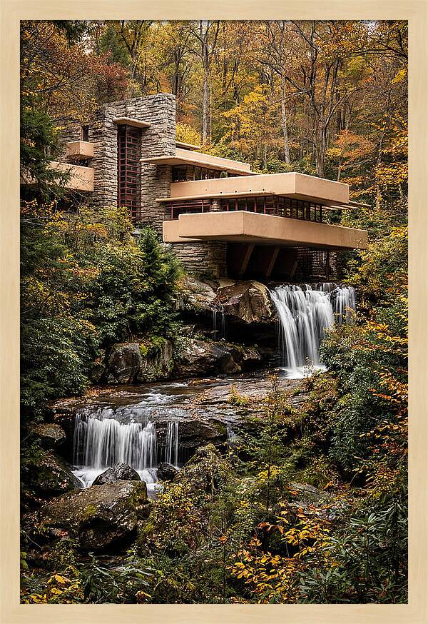 Fallingwater Amidst Natures Embrace