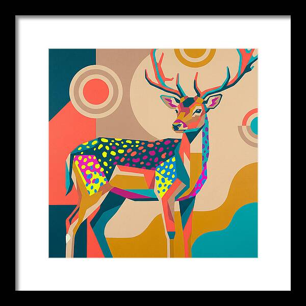 Fallow Deer Among Lush Hues