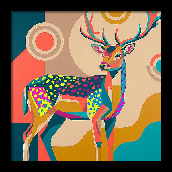 Fallow Deer Among Lush Hues