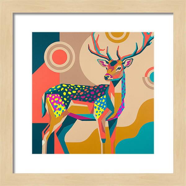 Fallow Deer Among Lush Hues