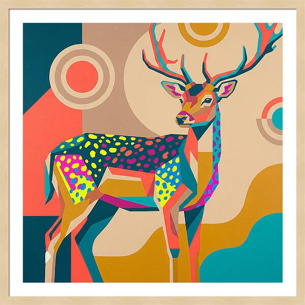 Fallow Deer Among Lush Hues