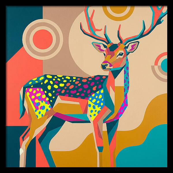 Fallow Deer Among Lush Hues