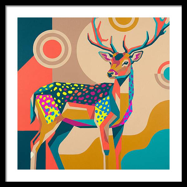 Fallow Deer Among Lush Hues