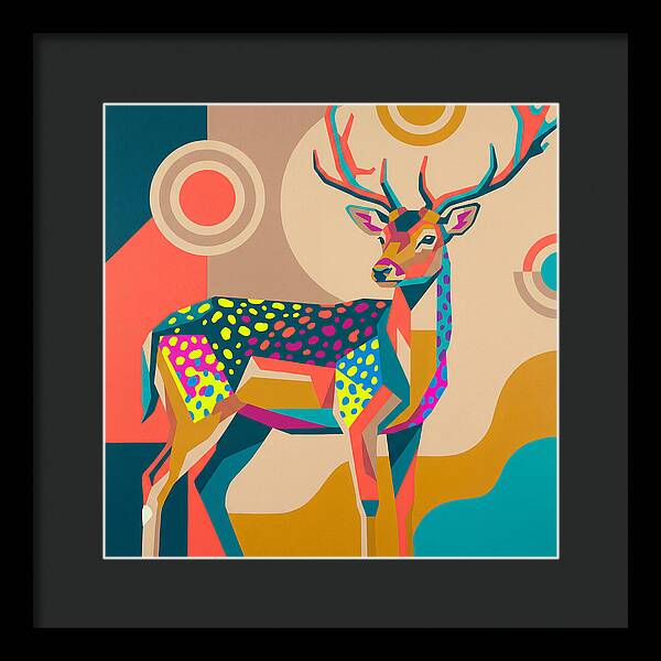 Fallow Deer Among Lush Hues
