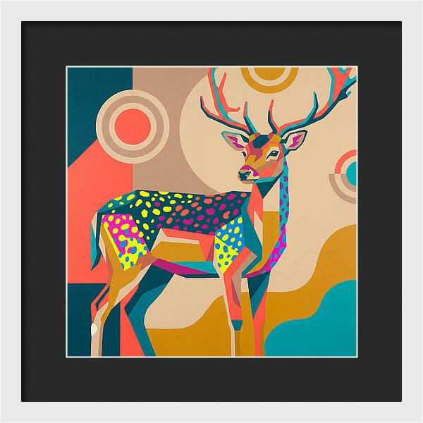 Fallow Deer Among Lush Hues