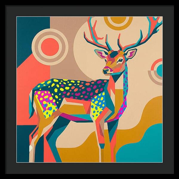 Fallow Deer Among Lush Hues