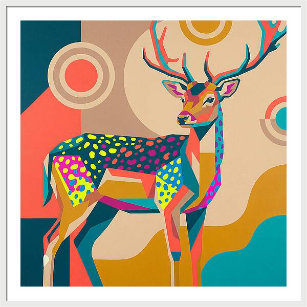 Fallow Deer Among Lush Hues