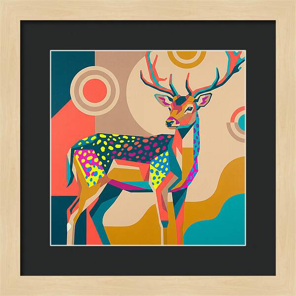 Fallow Deer Among Lush Hues