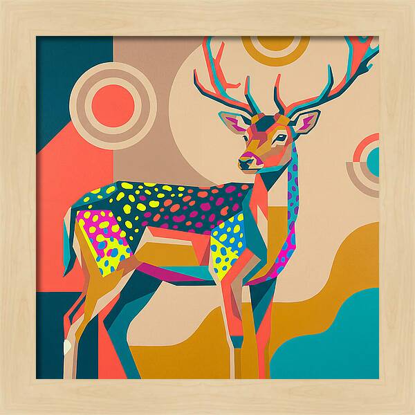 Fallow Deer Among Lush Hues