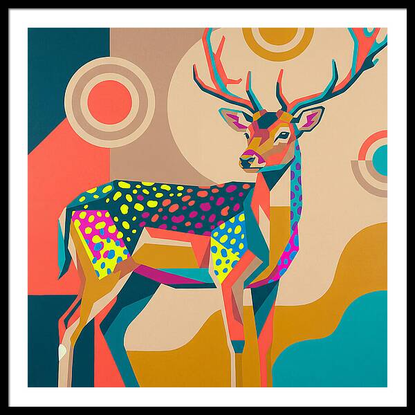 Fallow Deer Among Lush Hues