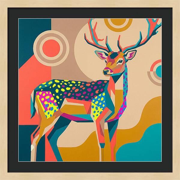 Fallow Deer Among Lush Hues