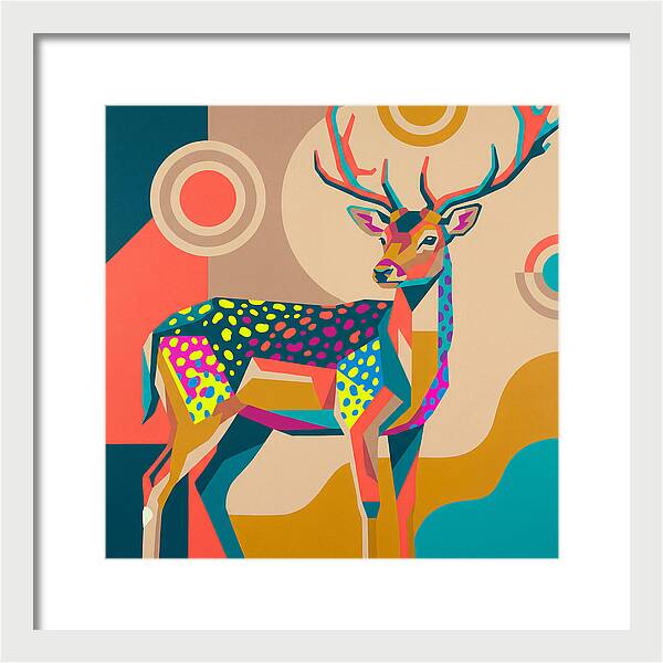 Fallow Deer Among Lush Hues