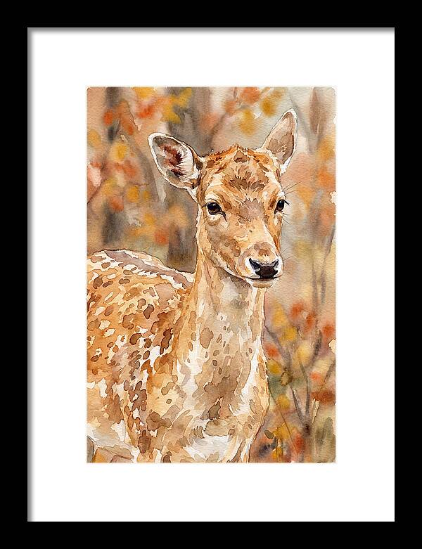 Fallow Deer In Autumn Hues