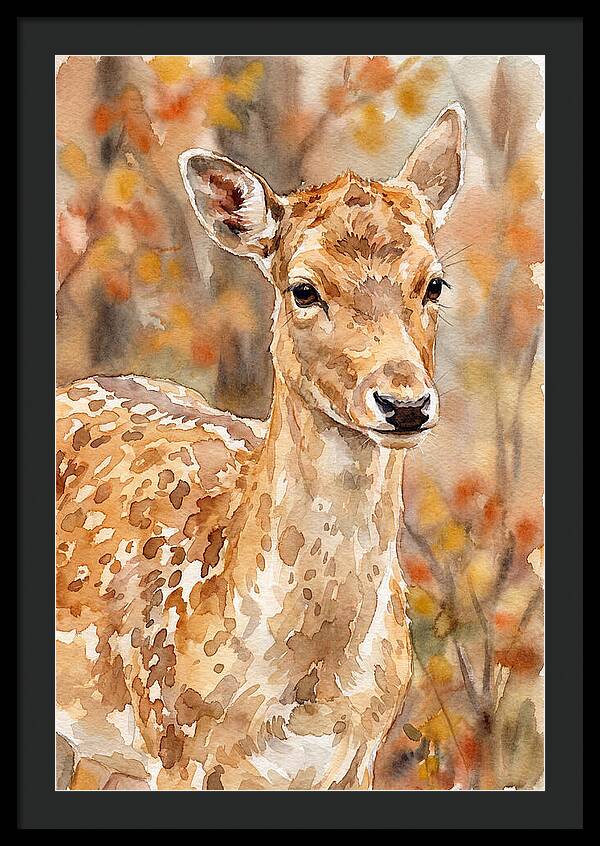 Fallow Deer In Autumn Hues