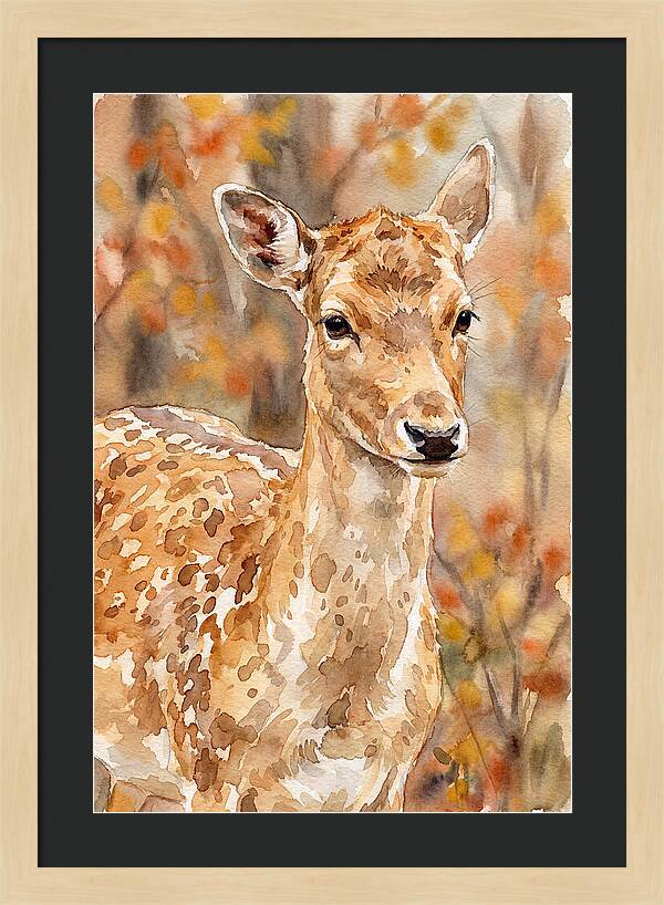 Fallow Deer In Autumn Hues