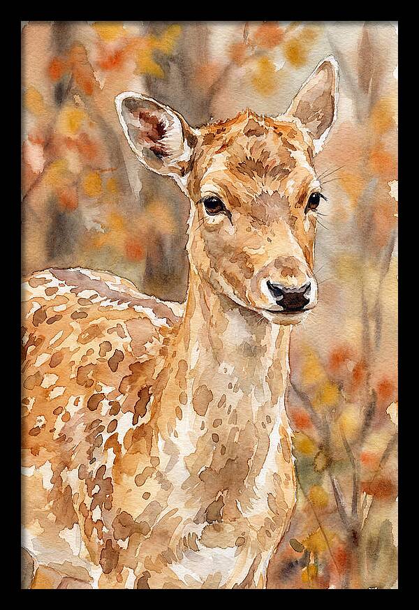 Fallow Deer In Autumn Hues